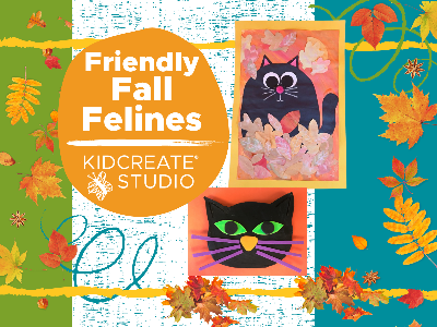 Kidcreate Studio - Alexandria. Half Day - Friendly Fall Felines (5-12 years)