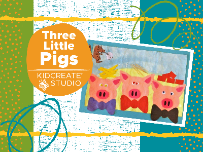 Kidcreate Studio - Fresno. Three Little Pigs Workshop (18m-6y)