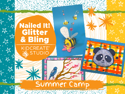 Kidcreate Studio - Johns Creek. Nailed It! Glitter & Bling- Summer Camp (4-10Y)