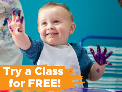 WELCOME WEEK - Free Trial Parent & Me Messy Time Art (18m-6y)